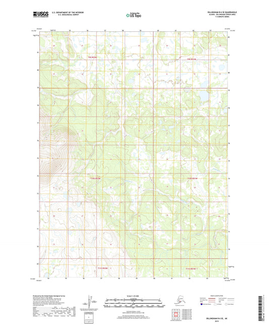 Dillingham B-6 SE Alaska US Topo Map Image