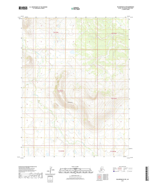 Dillingham B-6 SW Alaska US Topo Map Image