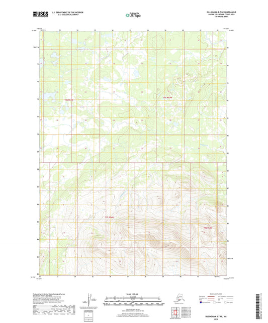 Dillingham B-7 NE Alaska US Topo Map Image