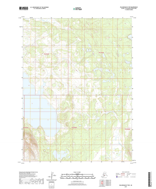 Dillingham B-7 NW Alaska US Topo Map Image