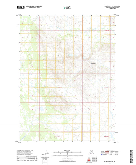 Dillingham B-7 SE Alaska US Topo Map Image
