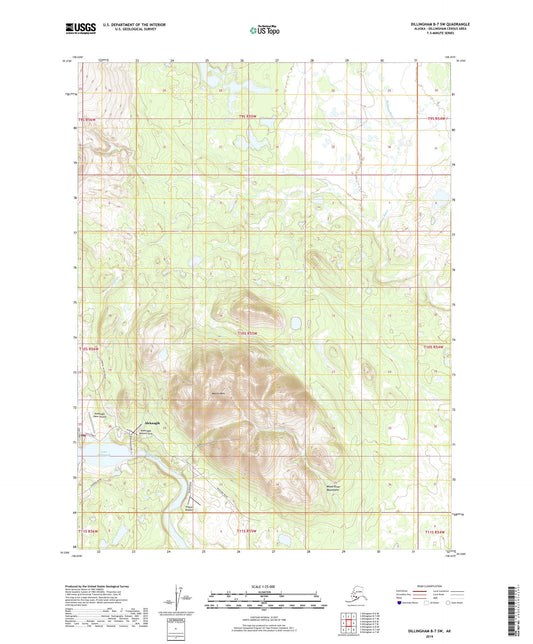 Dillingham B-7 SW Alaska US Topo Map Image