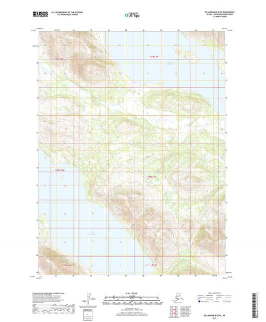 Dillingham B-8 SW Alaska US Topo Map Image