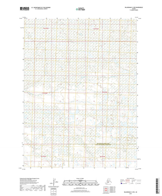 Dillingham C-2 SW Alaska US Topo Map Image