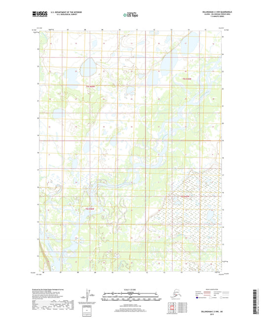 Dillingham C-3 NW Alaska US Topo Map Image