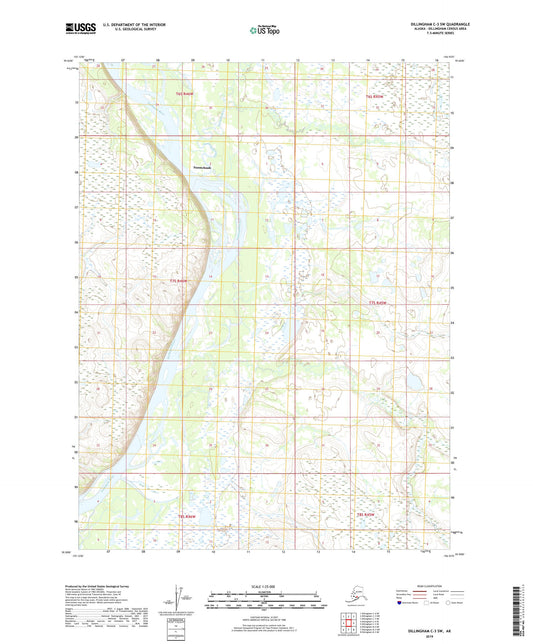 Dillingham C-3 SW Alaska US Topo Map Image