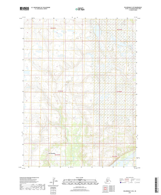 Dillingham C-4 SE Alaska US Topo Map Image