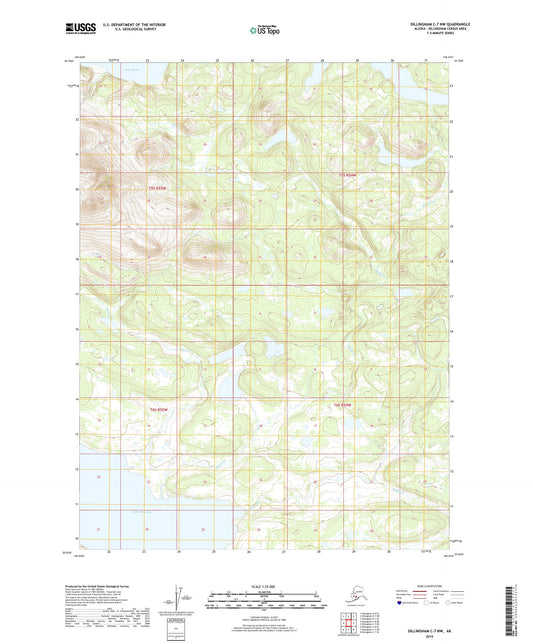 Dillingham C-7 NW Alaska US Topo Map Image