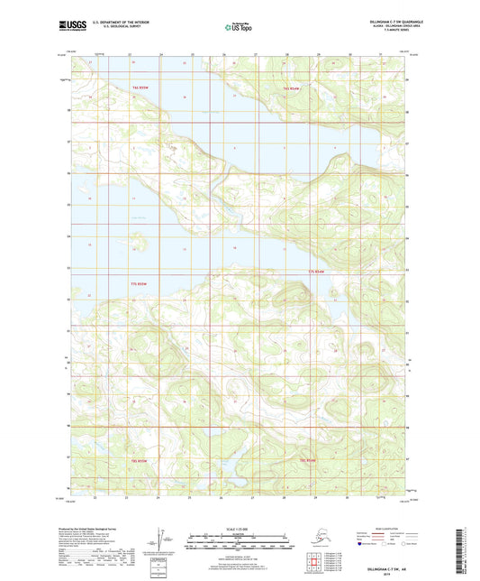 Dillingham C-7 SW Alaska US Topo Map Image