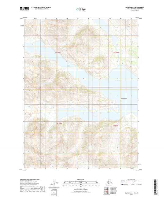 Dillingham C-8 NW Alaska US Topo Map Image