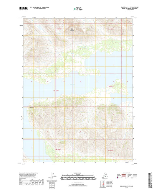 Dillingham C-8 SW Alaska US Topo Map Image