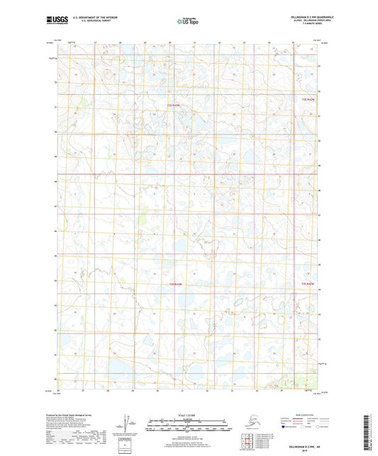 Dillingham D-2 NW Alaska US Topo Map Image