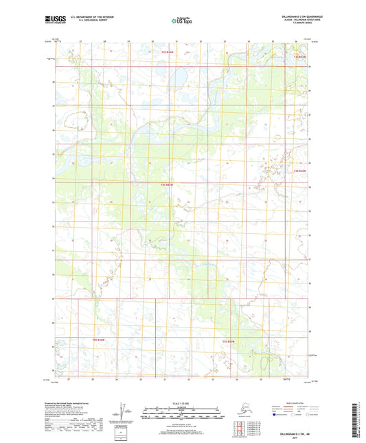 Dillingham D-2 SW Alaska US Topo Map Image