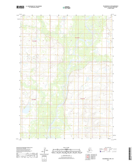 Dillingham D-4 NW Alaska US Topo Map Image