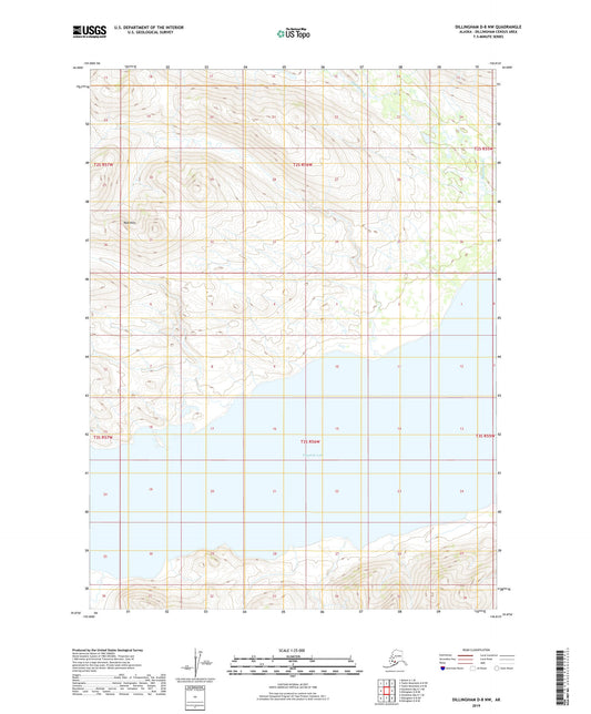 Dillingham D-8 NW Alaska US Topo Map Image