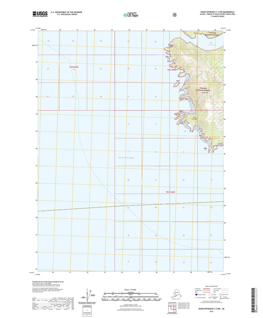 Dixon Entrance C-3 NW Alaska US Topo Map Image