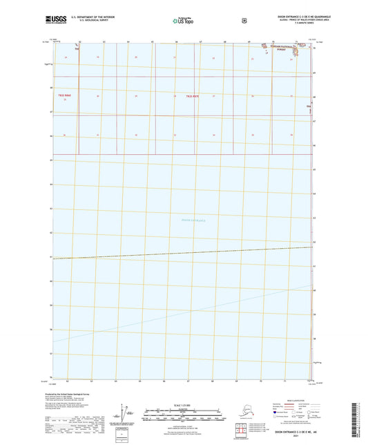 Dixon Entrance C-3 OE E NE Alaska US Topo Map Image