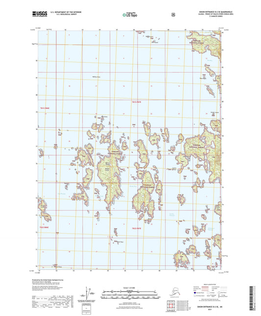 Dixon Entrance D-2 SE Alaska US Topo Map Image