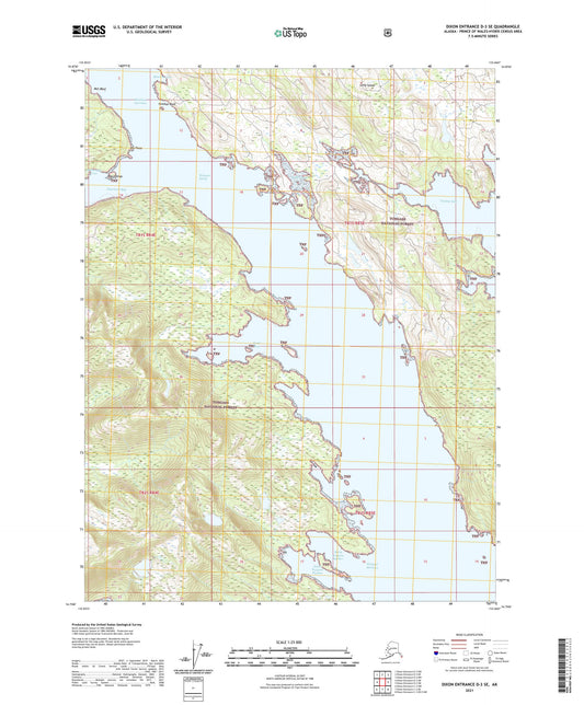 Dixon Entrance D-3 SE Alaska US Topo Map Image