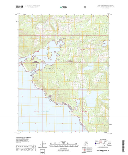 Dixon Entrance D-3 SW Alaska US Topo Map Image