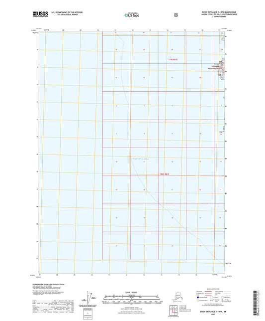 Dixon Entrance D-4 NW Alaska US Topo Map Image