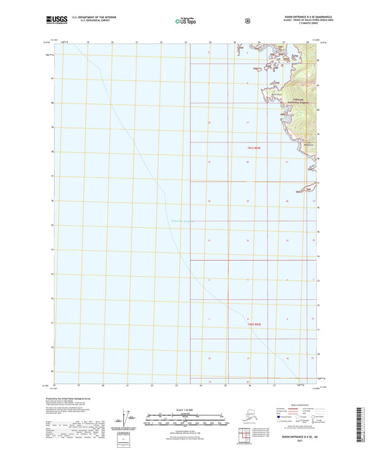 Dixon Entrance D-4 SE Alaska US Topo Map Image