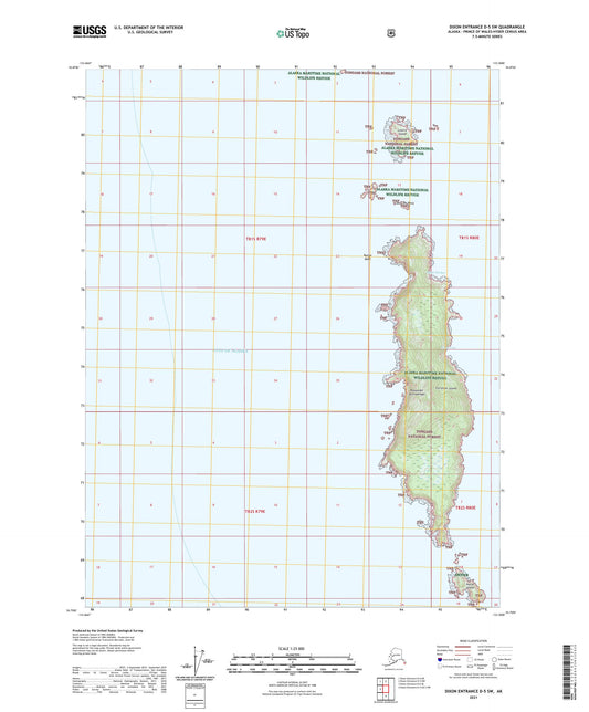 Dixon Entrance D-5 SW Alaska US Topo Map Image