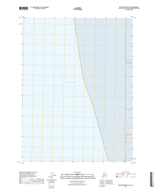 Dixon Entrance D-6 SE Alaska US Topo Map Image