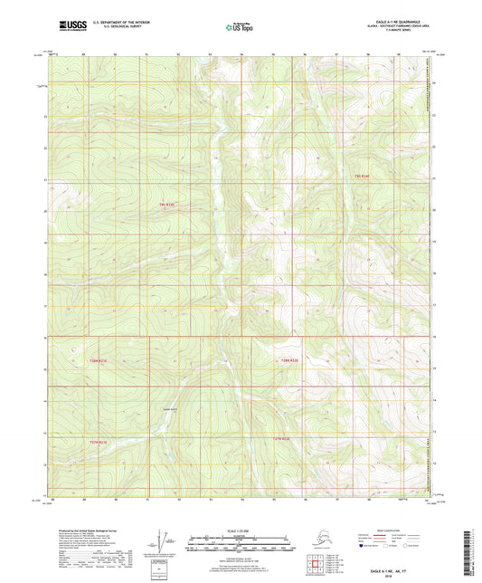 Eagle A-1 NE Alaska US Topo Map Image