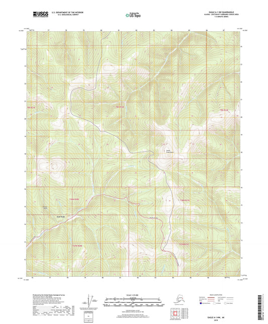 Eagle A-1 NW Alaska US Topo Map Image