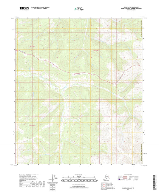 Eagle A-1 SE Alaska US Topo Map Image