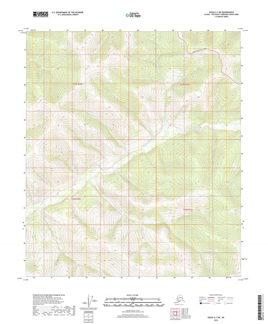 Eagle A-1 SW Alaska US Topo Map Image