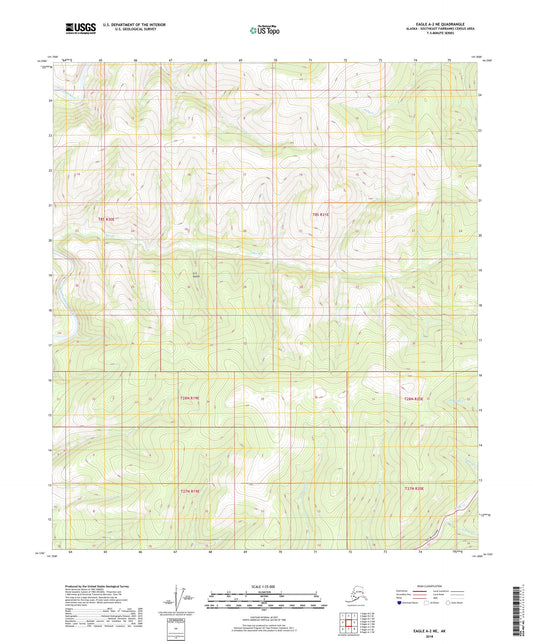 Eagle A-2 NE Alaska US Topo Map Image