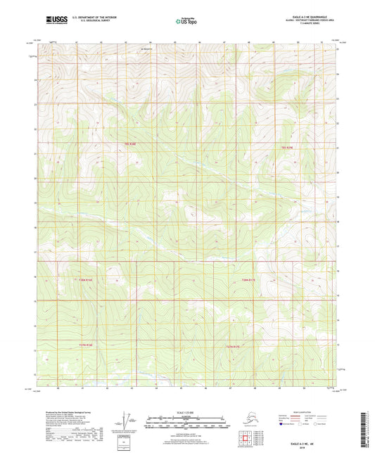 Eagle A-3 NE Alaska US Topo Map Image