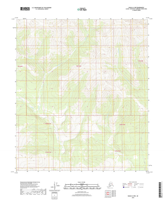 Eagle A-3 NW Alaska US Topo Map Image