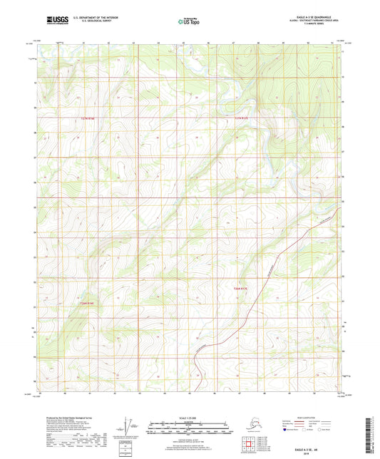 Eagle A-3 SE Alaska US Topo Map Image