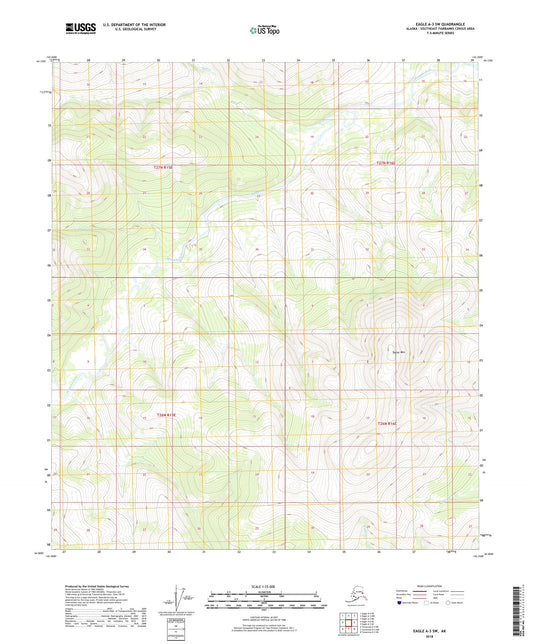 Eagle A-3 SW Alaska US Topo Map Image