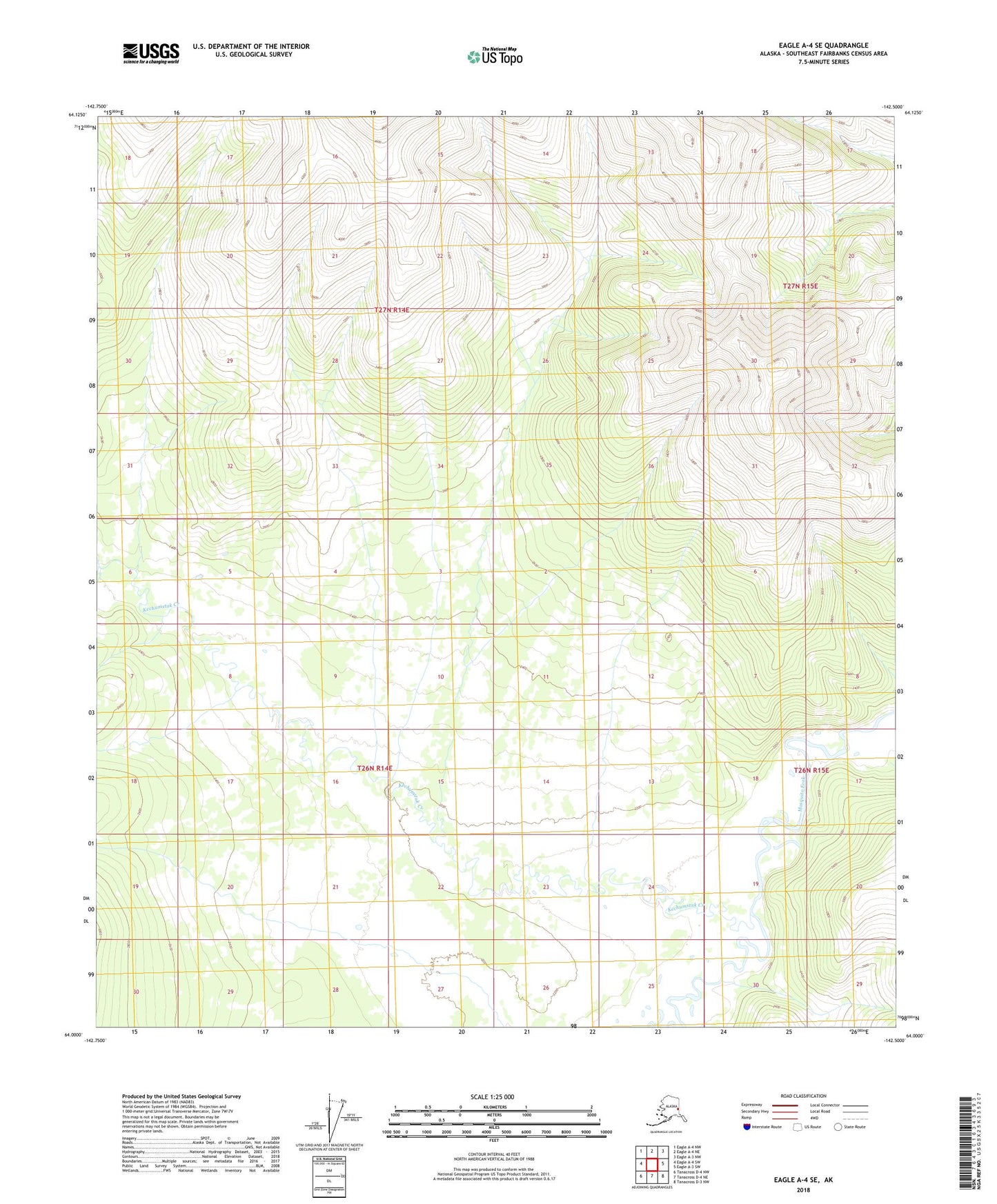 Eagle A-4 SE Alaska US Topo Map Image