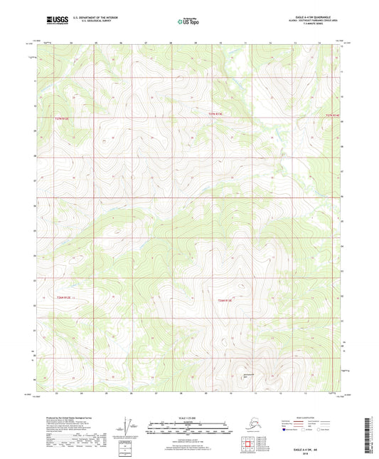 Eagle A-4 SW Alaska US Topo Map Image