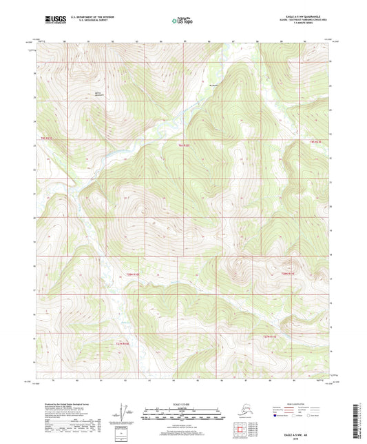 Eagle A-5 NW Alaska US Topo Map Image