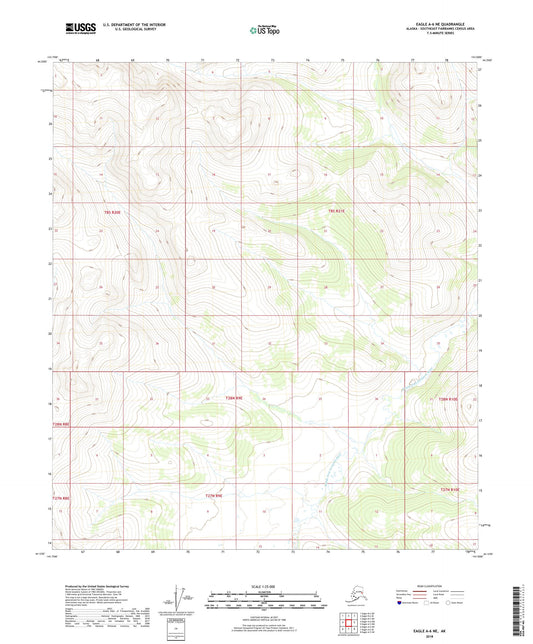 Eagle A-6 NE Alaska US Topo Map Image