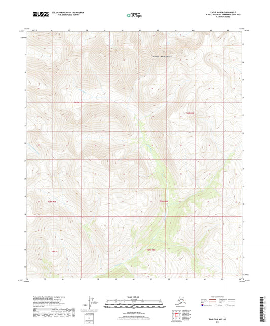Eagle A-6 NW Alaska US Topo Map Image