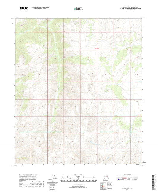 Eagle A-6 SW Alaska US Topo Map Image