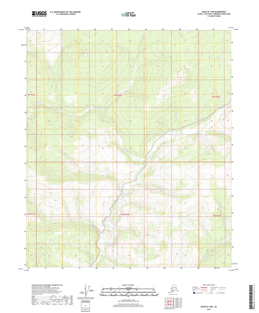 Eagle B-1 NW Alaska US Topo Map Image