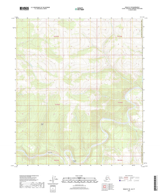 Eagle B-1 SE Alaska US Topo Map Image