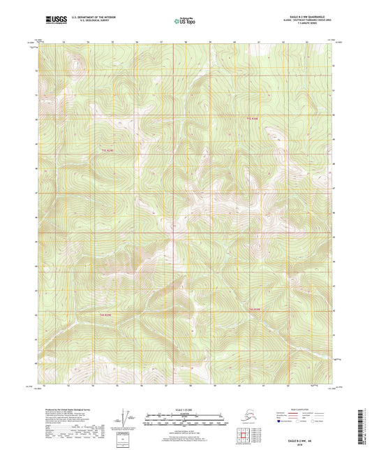 Eagle B-2 NW Alaska US Topo Map Image