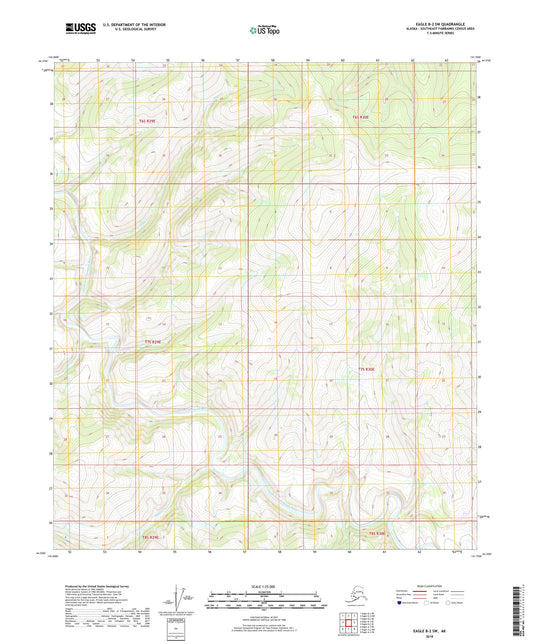 Eagle B-2 SW Alaska US Topo Map Image