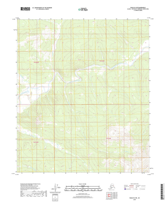 Eagle B-4 NE Alaska US Topo Map Image