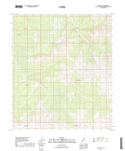 Eagle B-4 SE Alaska US Topo Map Image