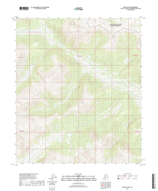 Eagle B-5 NW Alaska US Topo Map Image